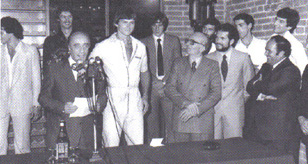 La presentazione dela MENS SANA del 1978 -  Riconosciamo Ceccherini, Fernsten, Bucci, Bonamico ed il sorridente Roberto Quercia